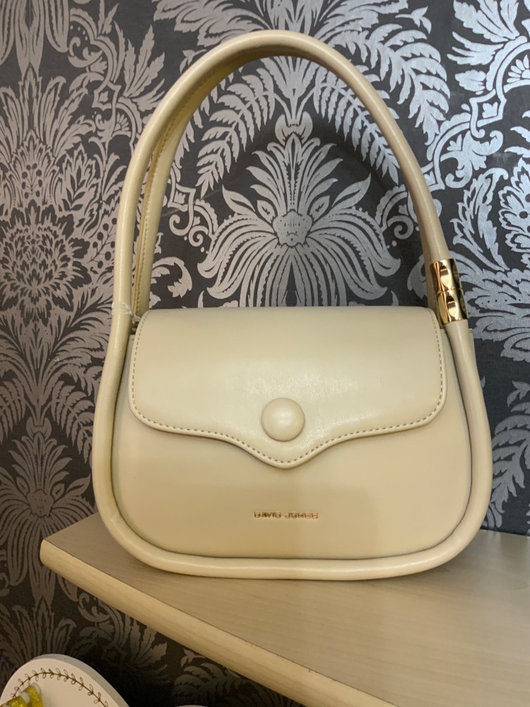 New Product….david jones ivory/cream bag with long strap