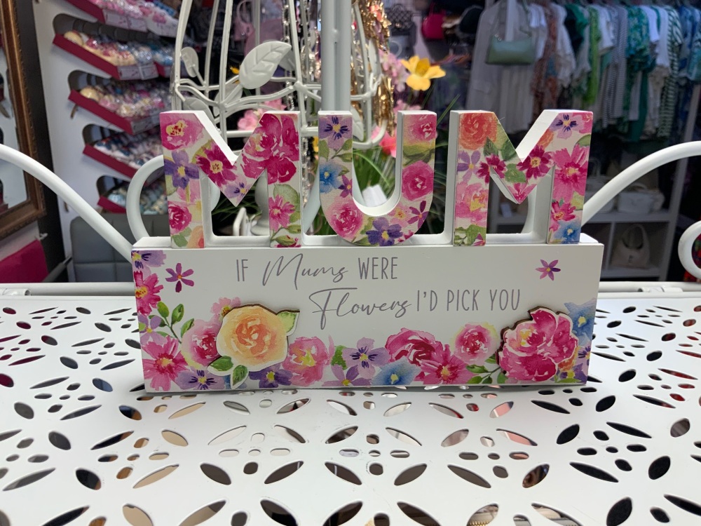 New Product….wooden floral mum sign
