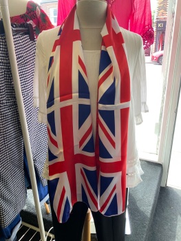 New Product….silky Union Jack scarve