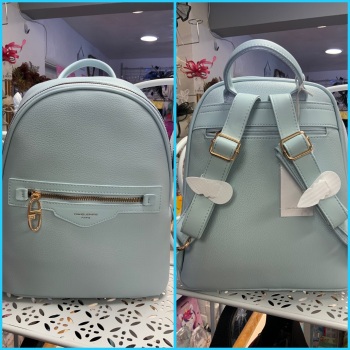 New Product….david jones pale blue backpack