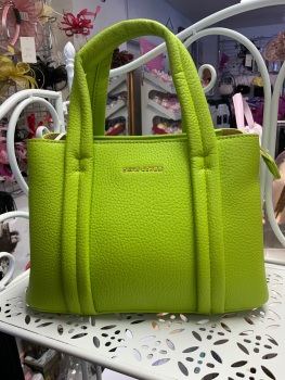 New Product….david jones lime green handbag with long strap…..25 x 18 cms approx