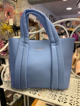 New Product….cornflower blue David jones handbag with long strap….30 x 23 cms approx