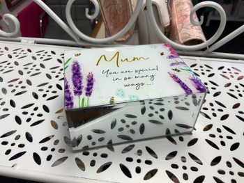 New Product….small mirrored floral mum jewellery box