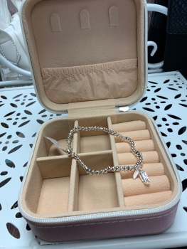 New Product….equilibrium silver plated stackable feather bracelet
