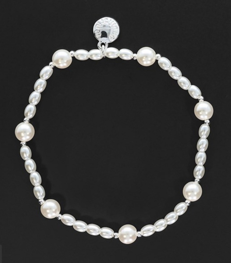 New Product….equilibrium silver plated pearl bracelet