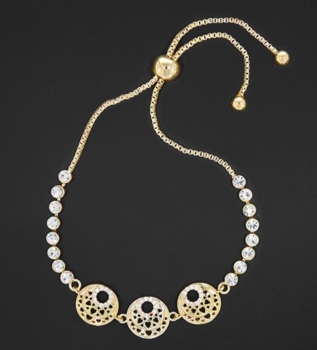New Product….equilibrium gold plated circle hearts friendship bracelet