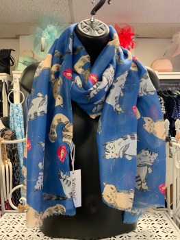 New Product….blue cat scarf