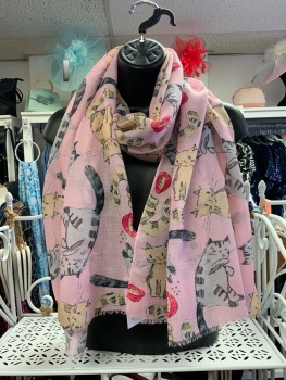 New Product….pink cat scarf