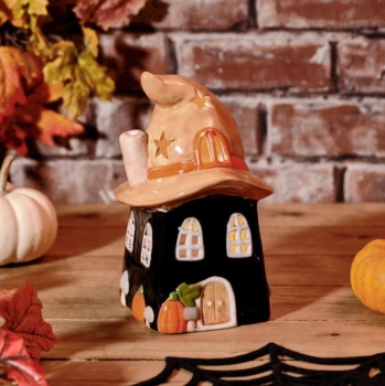 New Product….ceramic witches hat tea light holder
