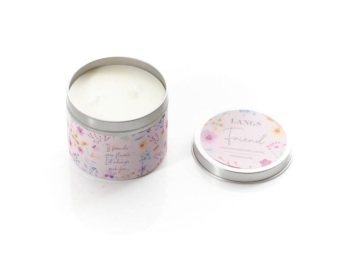 New Product…hand poured tin candle….if friends were flowers