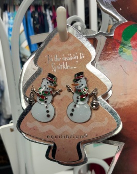 New Product….snowman earrings….equilibrium