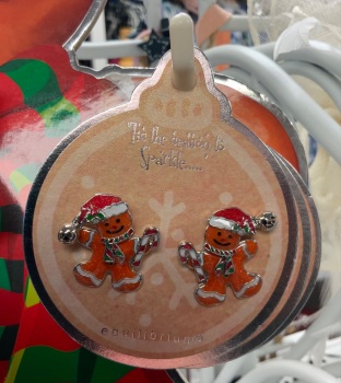 New Product….equilibrium Christmas gingerbread earrings