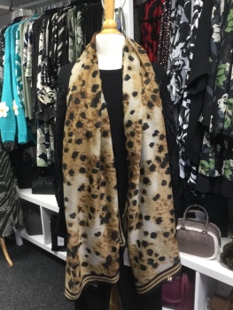 New Product….brown animal print scarf