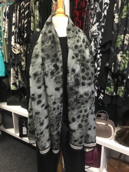 New Product….grey animal print scarf