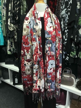 New Product….cosy red dog scarf