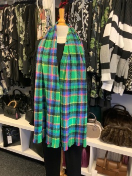 New Product….soft and cosy green tartan scarf