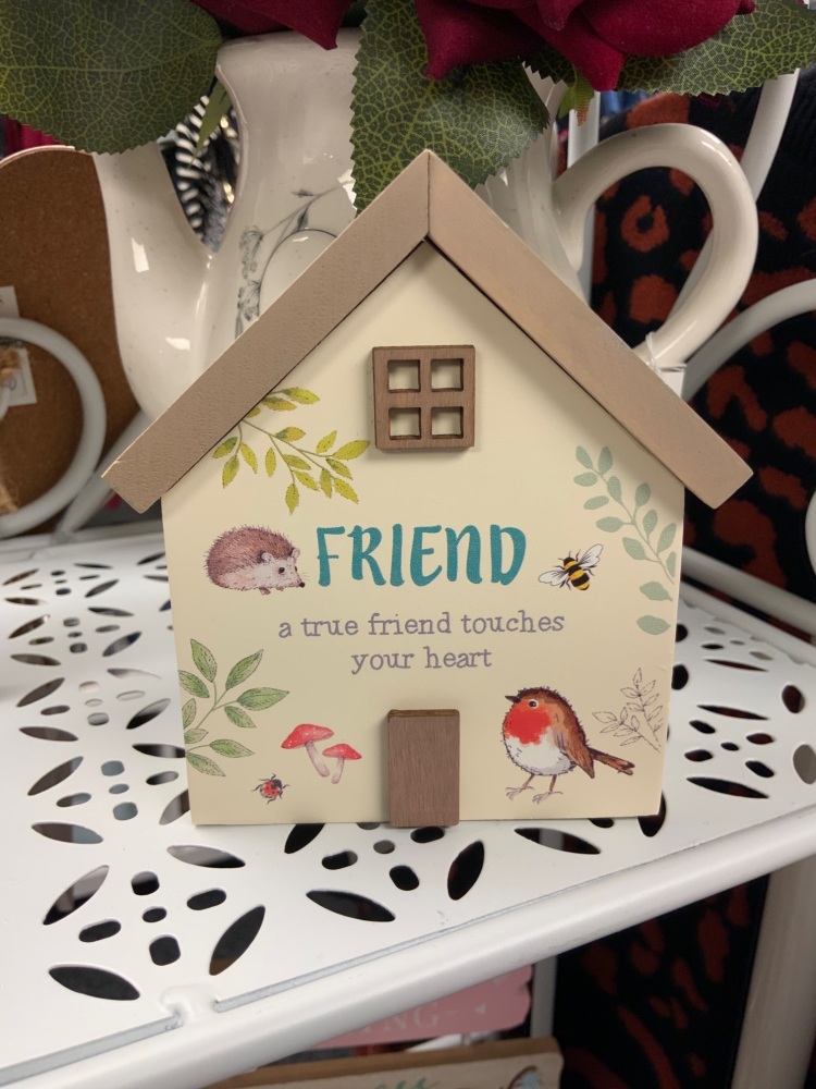 New Product….woodland robin house friend plaque