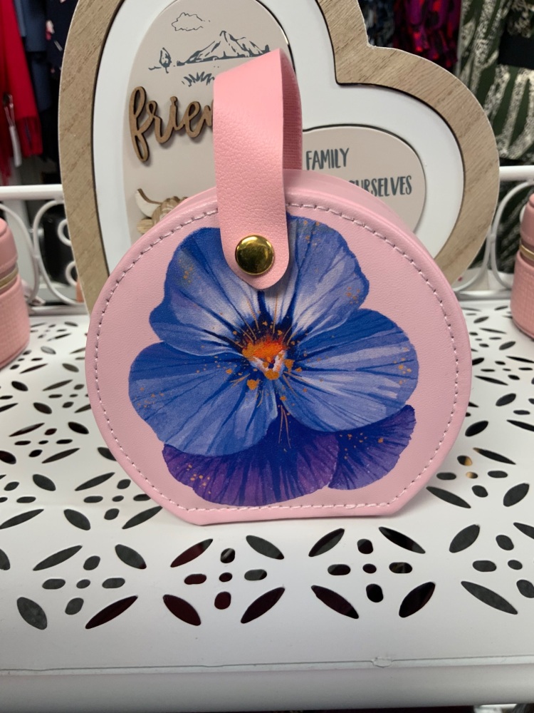 New Product….pansy jewellery case