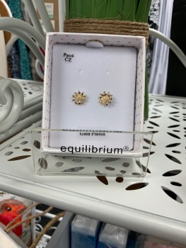 New Product&hellip;.equilibrium daisy chain modern gold plated earrings