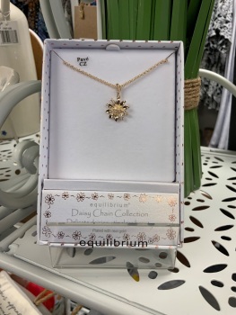 New Product&hellip;.equilibrium daisy chain modern gold plated necklace