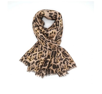 New Product&hellip;.brown/beige animal print scarf with a touch of gold