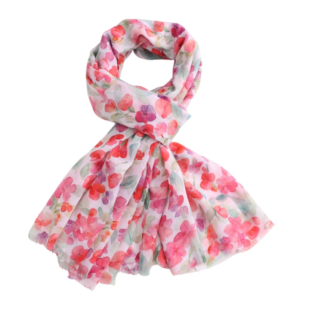 New Product….small pink floral scarf