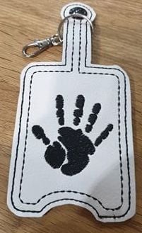 Hand Sanitiser Holder Handprint Design
