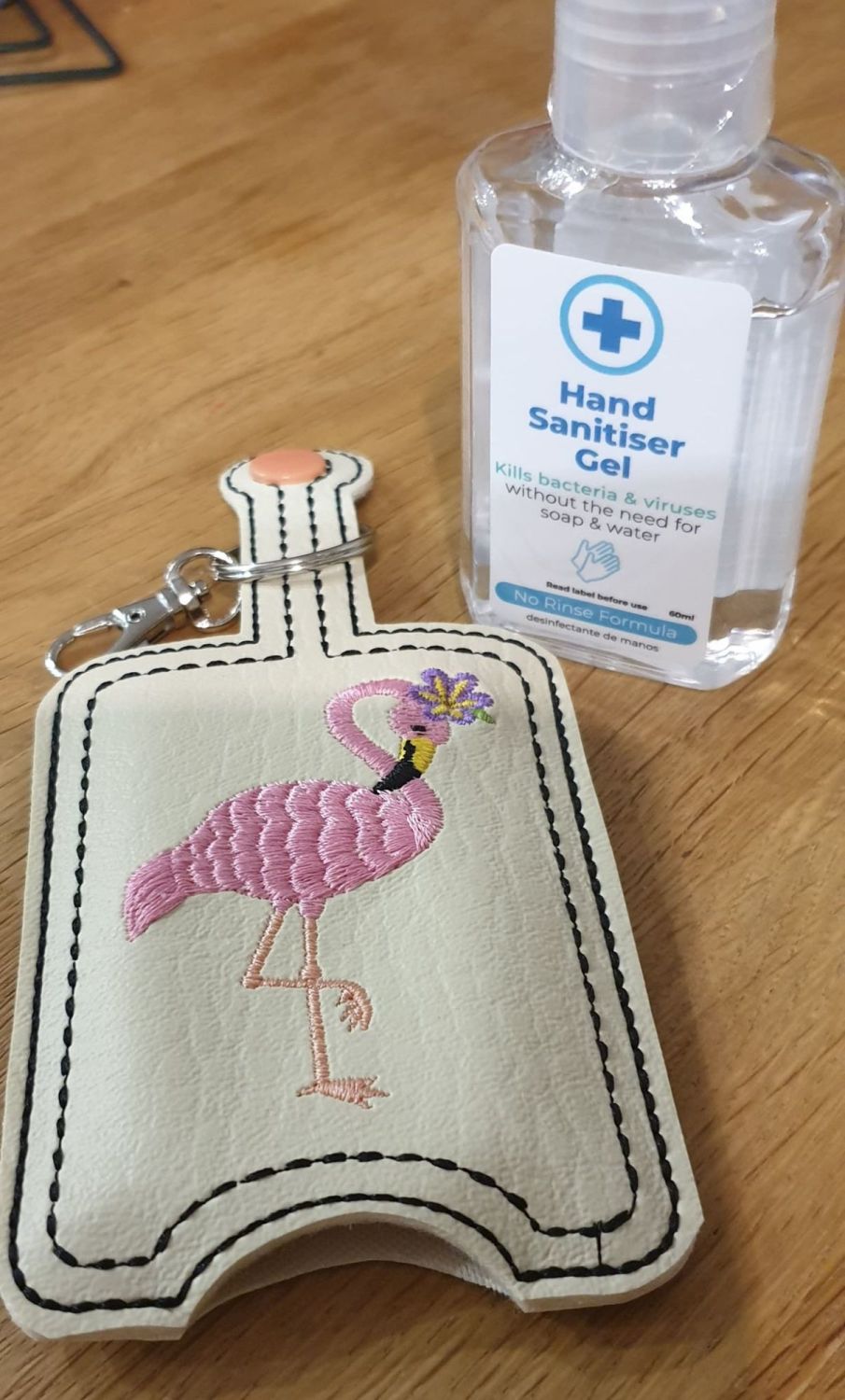 Hand Sanitiser Holder Flamingo  Design