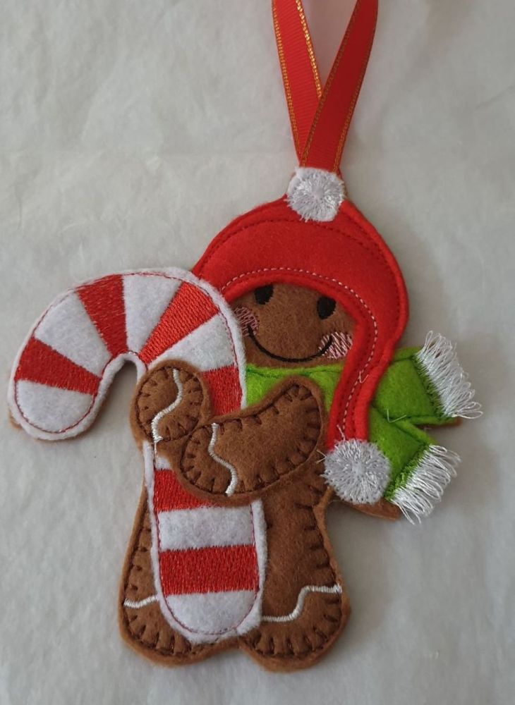 Christmas Candy Cane Gingerbread 