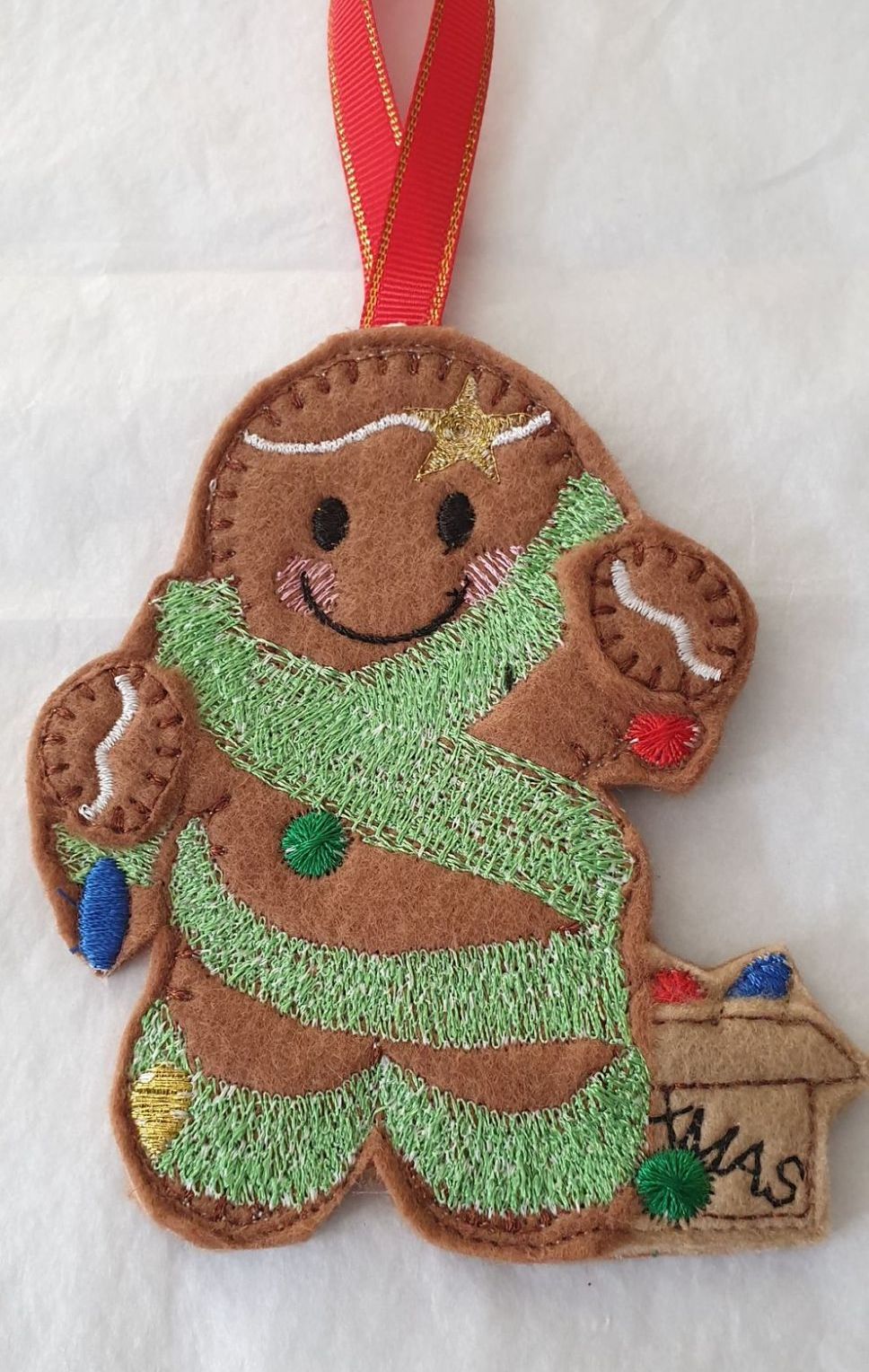 Christmas Tinsel Tangle Gingerbread 
