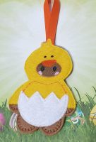 Dress up Chick Gingerbread Easter