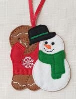 Snowman Builder Gingerbread Christmas Winter