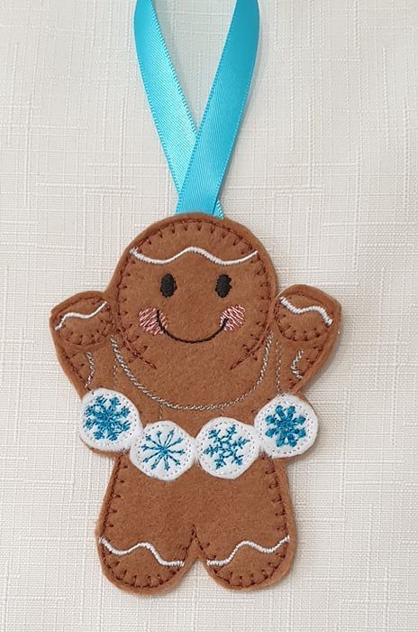 Snowflake Garland Gingerbread Christmas Winter