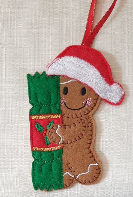 Christmas Cracker Gingerbread Decoration