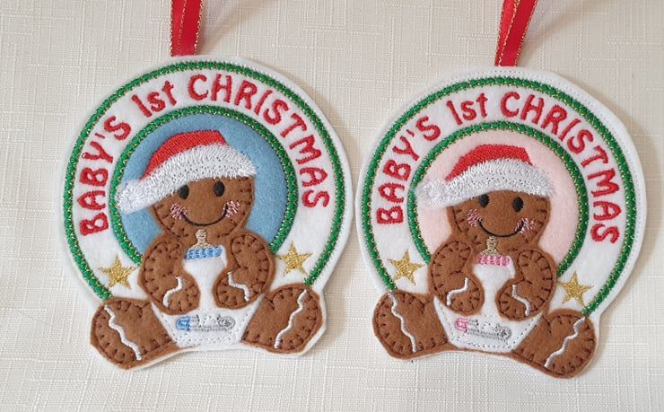Baby's 1st Christmas, New Baby, Gingerbread Decoration
