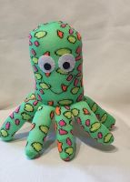 Neon Green Animal print Octopus Socktopus