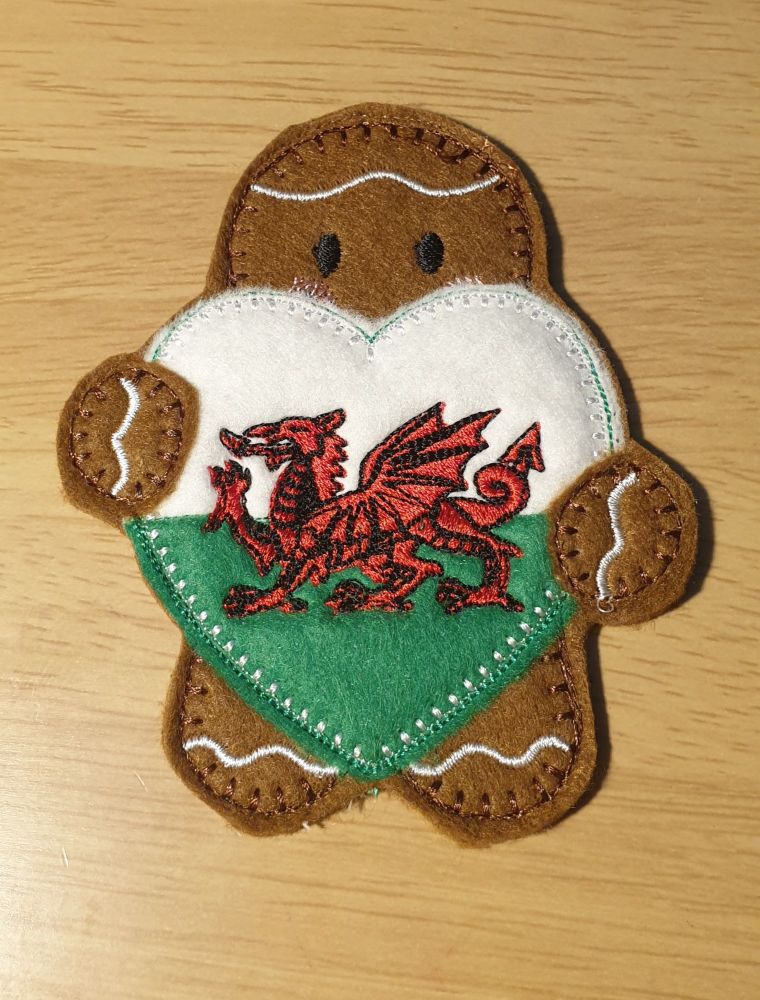 Welsh Heart Flag  Gingerbread