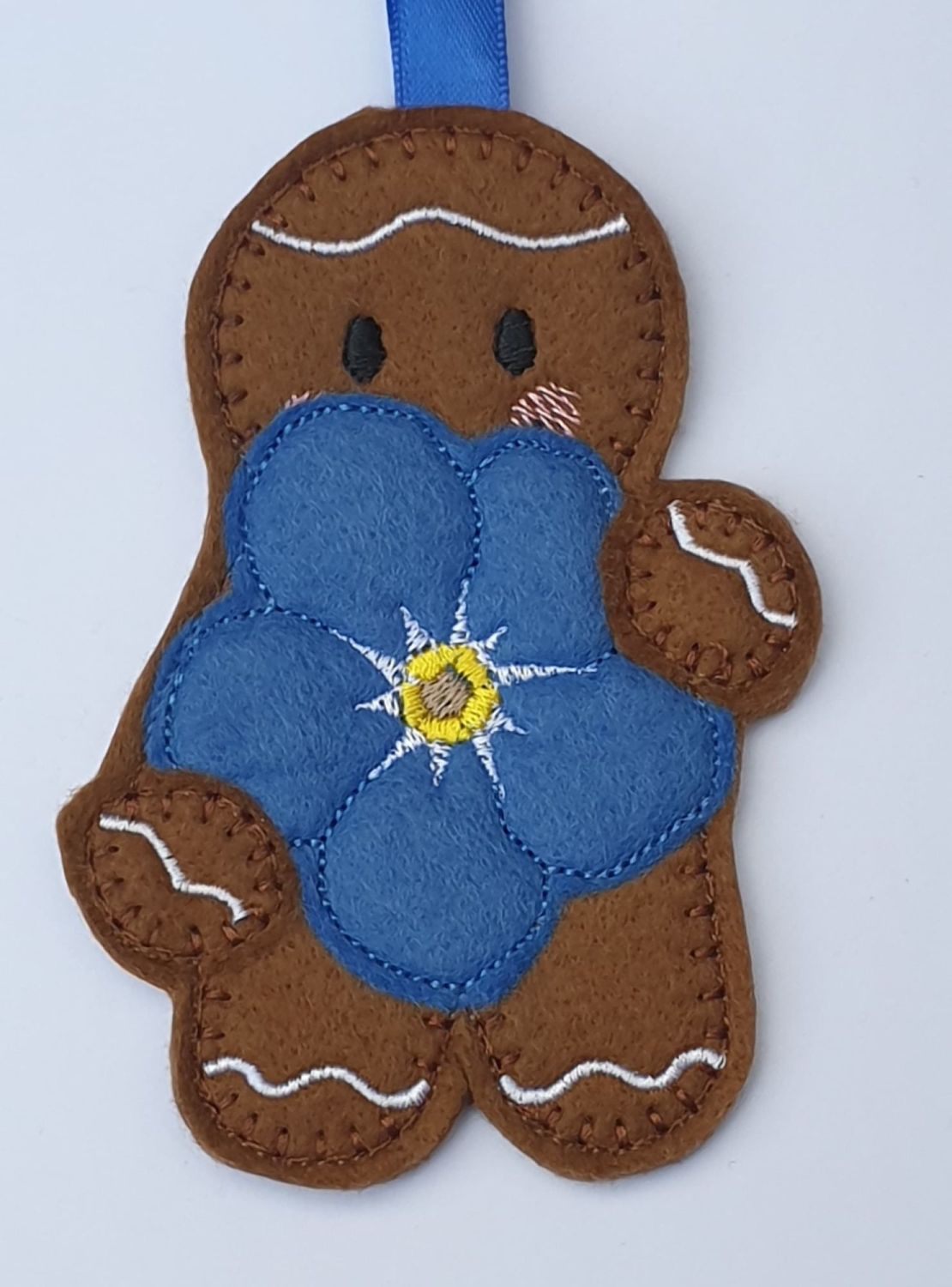 Forget-Me-Knot Flower Gingerbread 