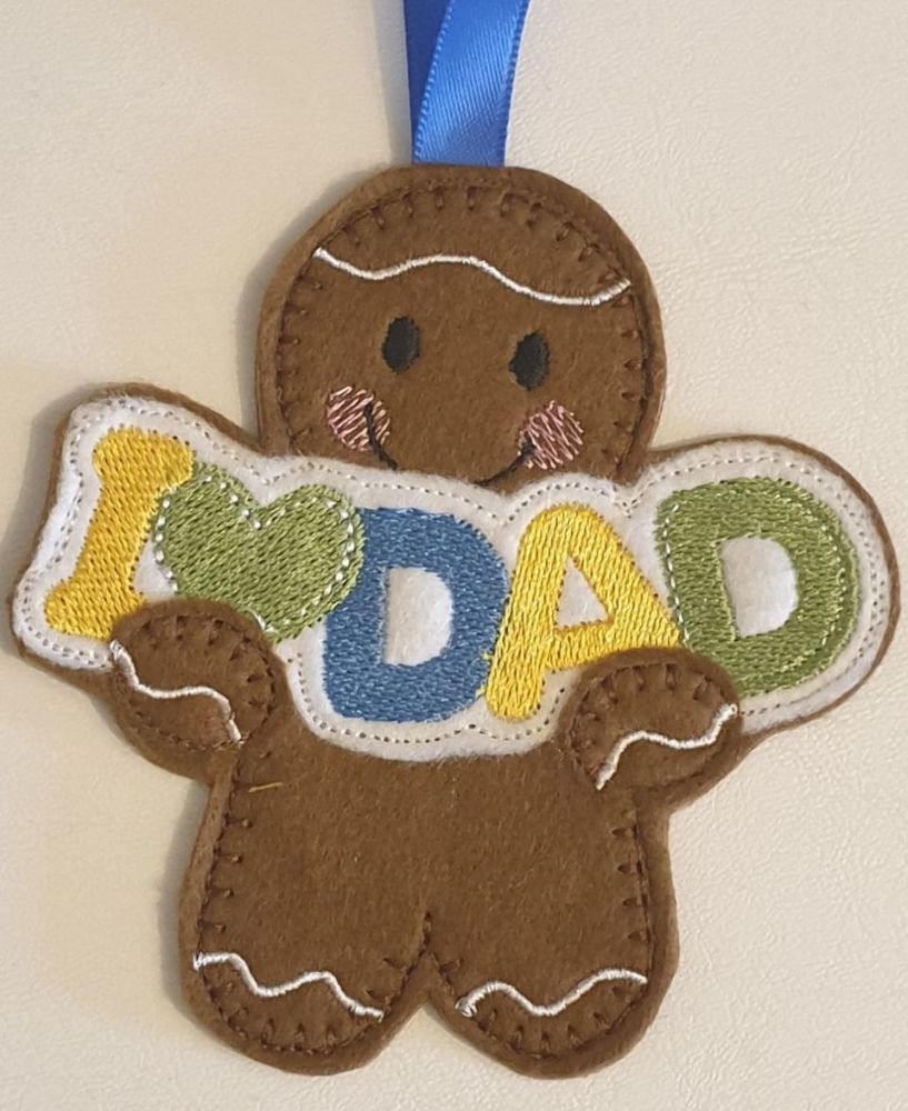 I ❤ DAD Gingerbread Father's Day
