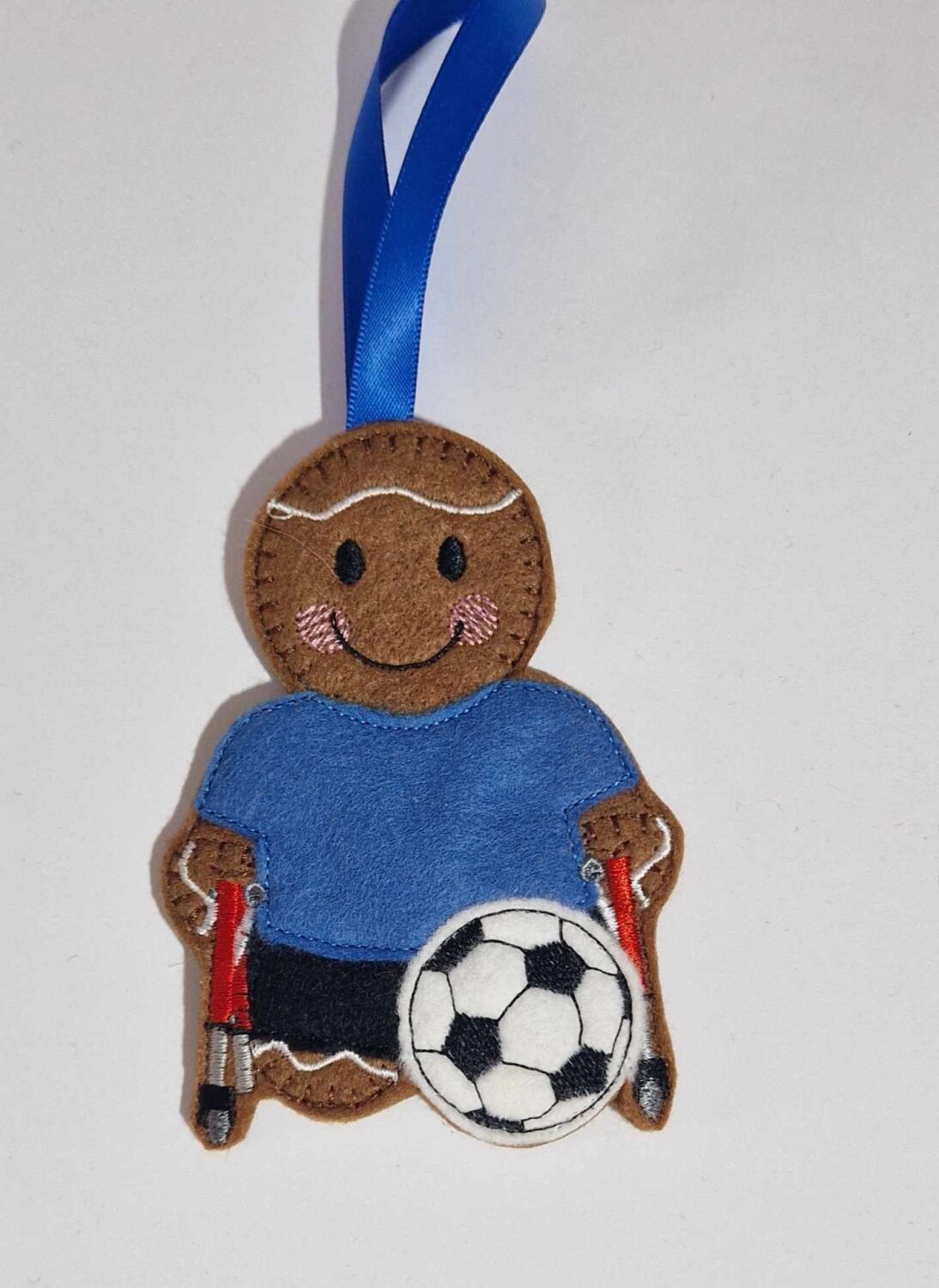 Frame Football Gingerbread Felt Hanging Decoration, Christmas Tree Decorati