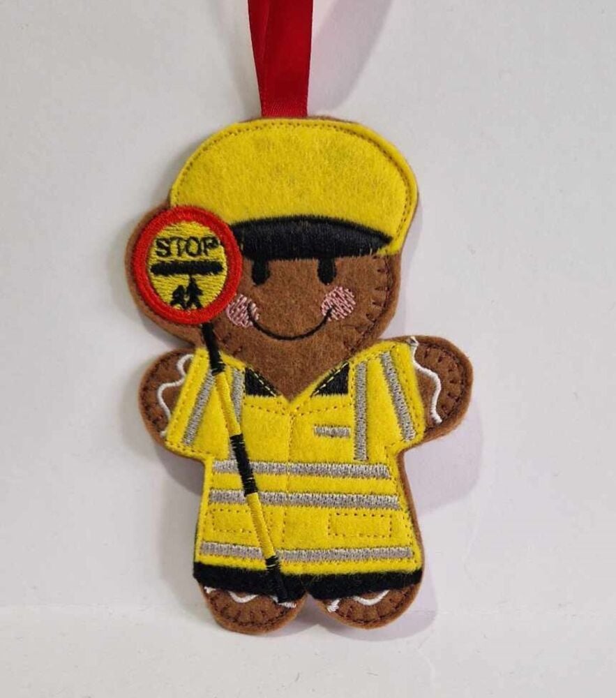 Lollipop Gingerbread Hanging Decoration, Fridge Magnet or Keyring.