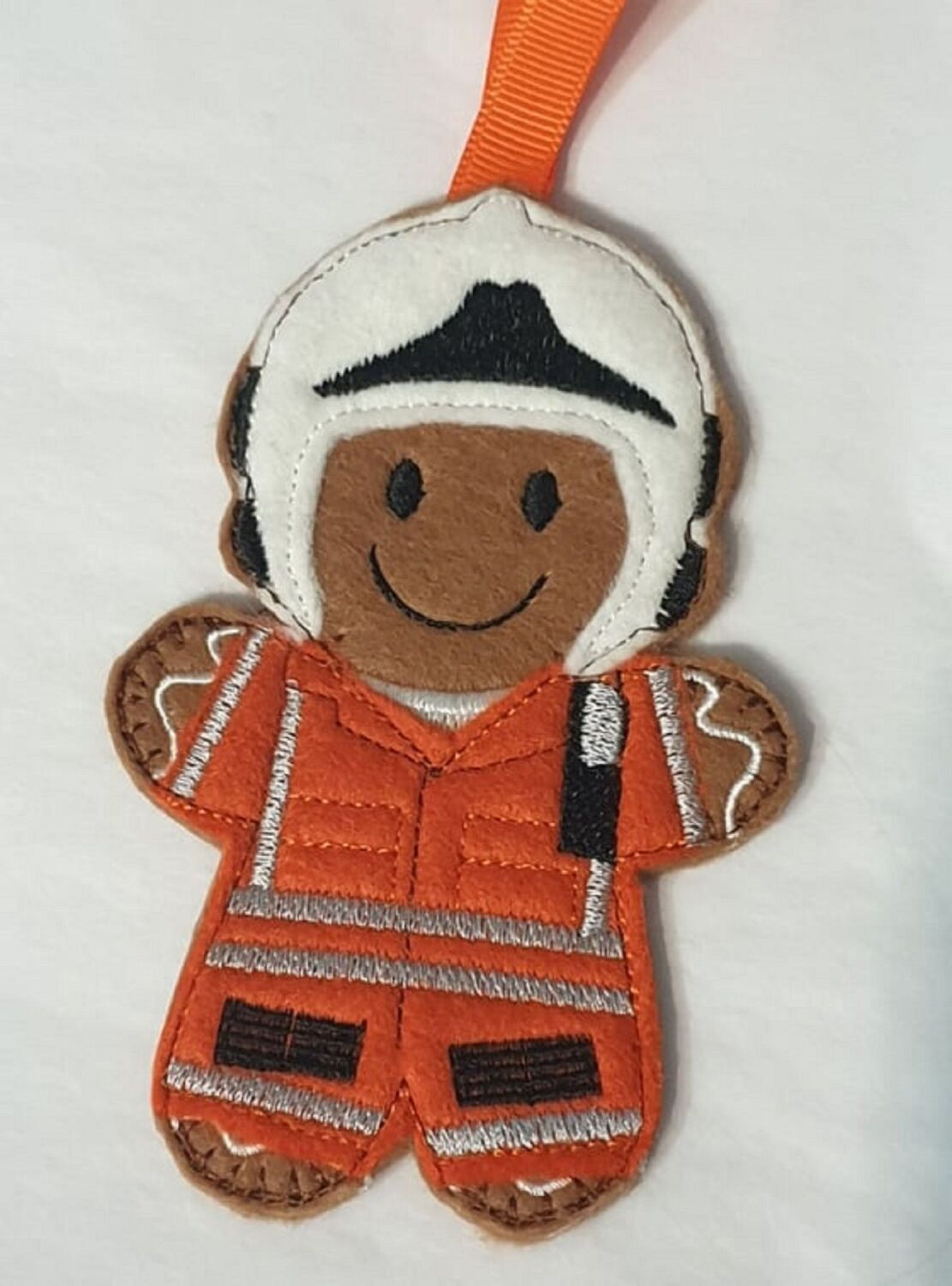 Air Ambulance Gingerbread Felt Hanging Decoration, Christmas Tree Decoratio