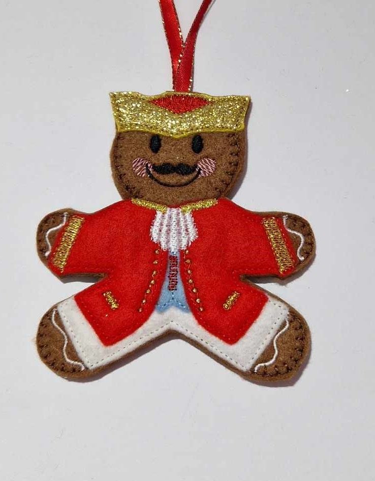 Lords a Leaping Gingerbread Hanging Decoration, Fridge Magnet or Keyring. 1