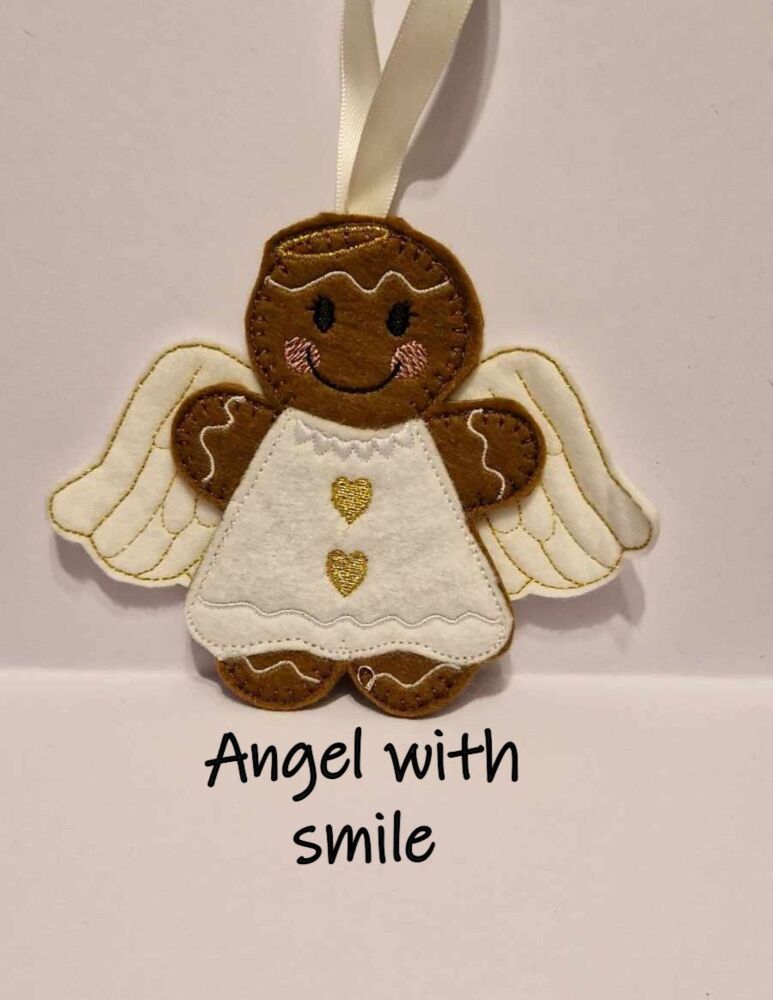 Angel Gingerbread Decoration. Available as a Hanging decoration.