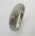 Hammered Diamond Ring