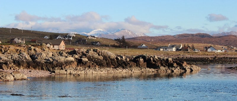 View of Ormiscaig - rural HIghland scene