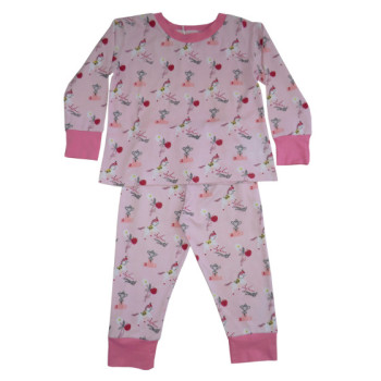 Girls Pink Pony Soft Jersey Cotton Pyjamas