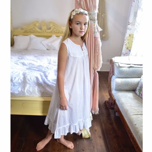 childrens white cotton nightdresses