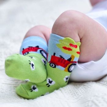 Farmyard baby socks 