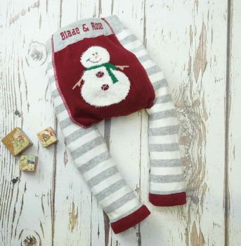Christmas Snowman Fluffy Leggings - Blade & Rose